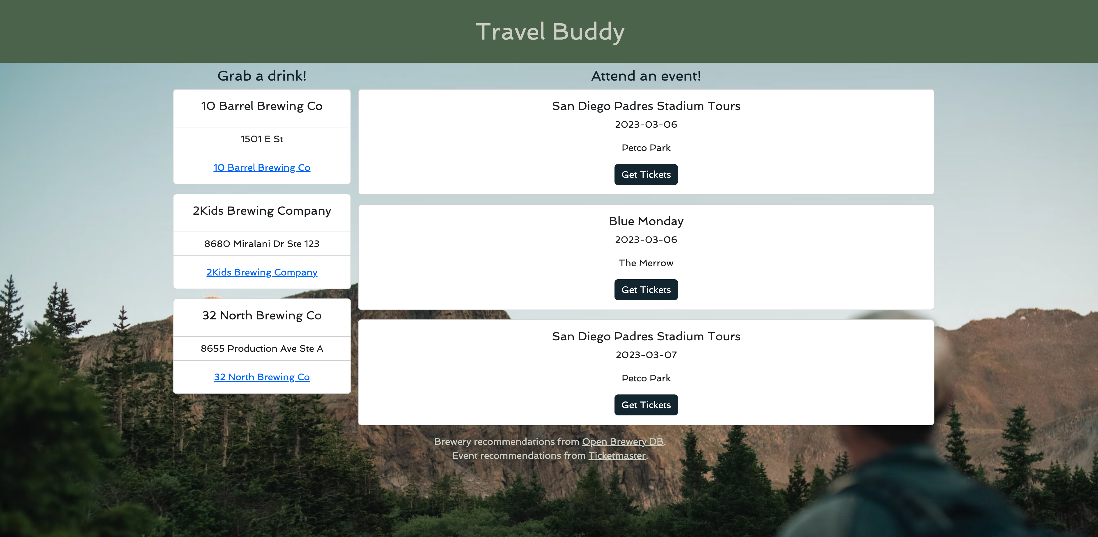 travel buddy project